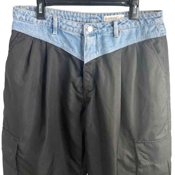 BLANKNYC By Anthropologie Cold Gem Trousers Womens Two-Tone Cargo Pants Size 31 - Picture 10 of 16